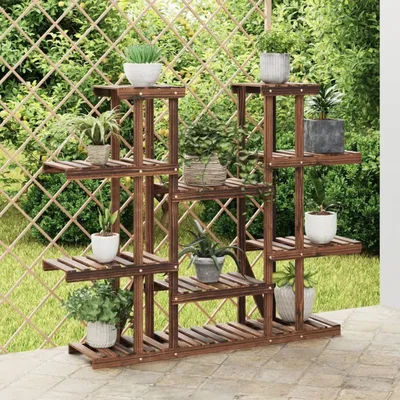 Produktbild von Blumenständer 110x25x110,5 cm Massivholz Tanne , Blumenständer Design 2024