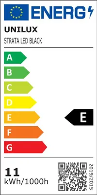 Produktbild von Unilux STRATA LED-Schreibtischleuchte schwarz, automatische Steuerung über Lichtsensor, Lichtstärke/-farbe variabel, Klemmbefestigung