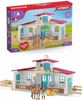 Zdjęcie produktu dla Centrum Jeździeckie Schleich Horse Club, Zestaw Figurki 75 elementów, 1 Koń, Od 5 lat, Schleich 72222