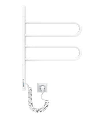 Zdjęcie produktu dla ELNA Fluger 2 Grzejnik łazienkowy elektryczny ruchome przęsła 62W 65x46 cm biały