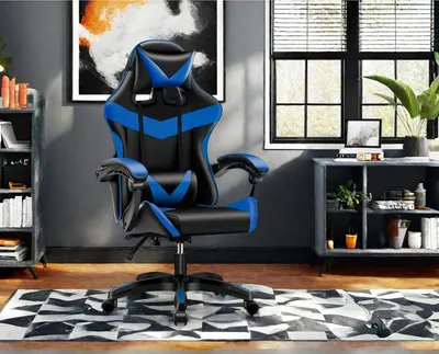 Produktbild von Bürostuhl Schwarz/Blau Krit Power