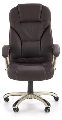 Produktbild von Bürostuhl DESMOND Dunkelbraun mit Armlehnen, Sitzhöhe 48 cm