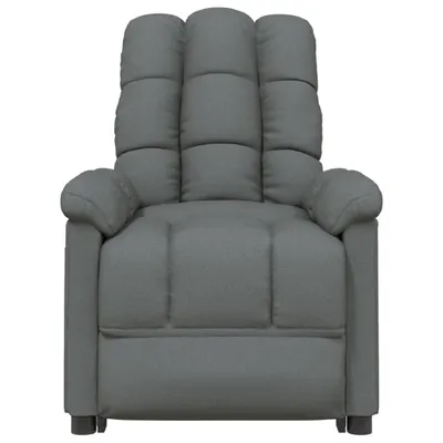 Image de The Living Store Fauteuil relax gris foncé Tissu