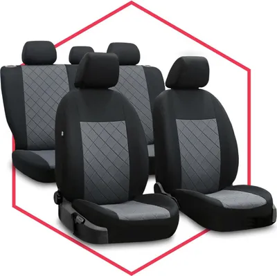 Produktbild von Sitzbezüge Auto Universal Schonbezug Autositzbezüge für Toyota Prius Grau Set