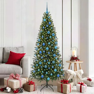 Immagine prodotto di Maison Exclusive - Albero di Natale artificiale, verde, 180 cm, realizzato in PE e PVC