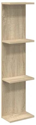 Image de vidaXL Étagère murale en bois imitation chêne Sonoma, 22 x 15 x 100 cm