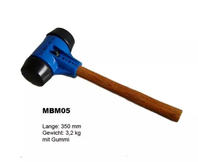 Produktbild von Pflasterhammer Plattenlegerhammer Profi Hammer Handwerkzeug Gummihammer MBM05