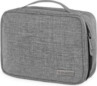 Produktbild von Zagatto ZG733 Grauer Uniwersal  Kabeltasche Organizer für Kabel und elektronisches Zubehör für Power bank USB Sticks sd  Organizer Case für Handy