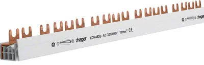 Image de Hager PHASENSCHIENE 4P 63A TEILBAR (KDR463B)