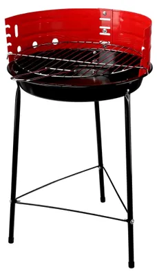 Produktbild von Rundgrill 56 x 33cm für für Holzkohle, Barbecue Grill für den Garten Balkon Terrasse und Festivals, Grillrost ca. 29cm Durchmesser