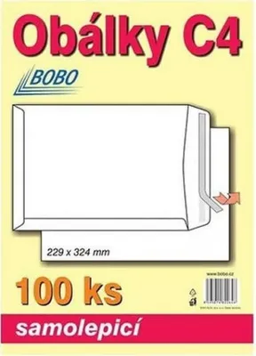 Obrázok produktu pre Samolepiace obálky C4 (balenie 100 ks)