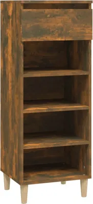 Produktbild von vidaXL Schuhschrank Räuchereiche 40x36x105 cm Holzwerkstoff