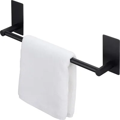 Produktbild von Famanu Handtuchhalter selbstklebend - Edelstahl - matt schwarz