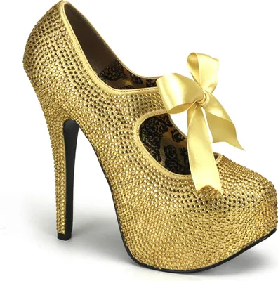 Produktbild von Bordello Plateau-Pumps mit Straß Teeze-04R gold Gr. 38,5
