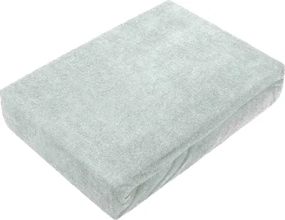 Produktbild von Frottee Spannbettlaken Premium 60x120 - 70x140 cm silber Kinder Baby Bett