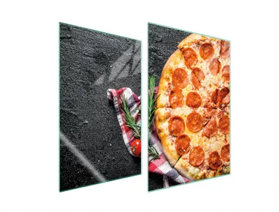 Produktbild von Glasschutzplatte Für Küche 2X35X52 Pizza