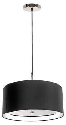 Immagine prodotto di Lampada a sospensione, lampada da soffitto, metallo, nero, diametro 46 cm