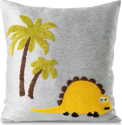 Image de EUROFIRANY | Housse de coussin - 45x45 cm - couleur acier