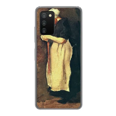 Produktbild von MuchoWow® Handyhülle Schutzhülle Hülle für Samsung Galaxy A03s Die Scheveningerin - Vincent van Gogh Silikon Softcase Handy Hülle - Schutz