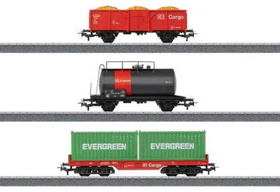 Zdjęcie produktu dla Märklin 44506 – H0 Märklin Start up – zestaw wagonów towarowych Cargo, epoka VI