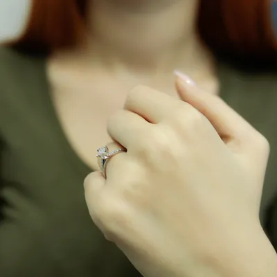 Produktbild von Diamant Solitär Ring 0,30 Carat Effect - 59 (18,80 mm)