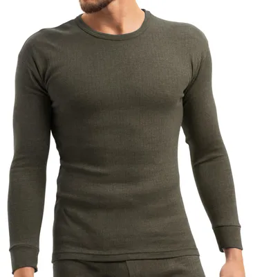 Produktbild von MT Herren Ski- und Thermounterhemd - Winter Unterwäsche Langarm - Olive M