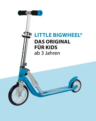 Produktbild von HUDORA Little BigWheel Scooter - himmelblau - Aluminium-Roller für Kinder ab 3 Jahren - höhenverstellbar & zusammenklappbar - für bis zu 100kg