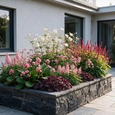 Image de Vasteplant - Borderpakket - Schaduw - Diversen - Soorten en kleuren - 12 Planten - Pot 11cm - Hoogte 15-25cm