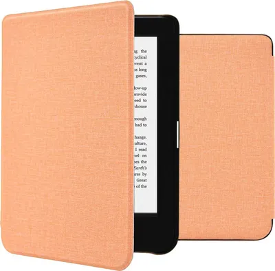 Produktbild von imoshion Canvas Sleepcover Klapphülle Kobo Clara 2E / Tolino Shine 4 - Peach