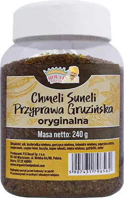 Produktbild von Khmeli Suneli Original georgisches Gewürz im 240 g Glas Gut