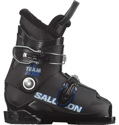 Image de Chaussures de ski alpines junior Salomon TEAM T2, noir/bleu course/blanc