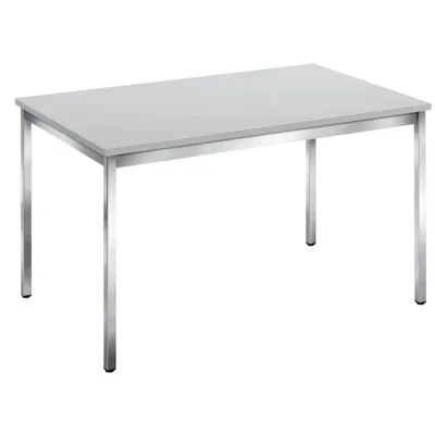 Produktbild von SODEMATUB Mehrzwecktisch lichtgrau rechteckig, Vierkantrohr chrom, 120,0 x 80,0 x 74,0 cm