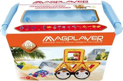 Produktbild von Magnetisches Konstruktionsspiel – 64 Teile
