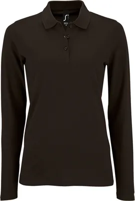 Produktbild von SOLS - Poloshirt für Damen Langärmlig PC3999 (3XL) (Schwarz)