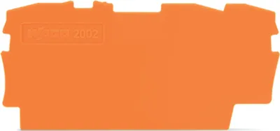Immagine prodotto di Piastra terminale e intermedia Wago, spessore 0,8 mm, arancione, 1 pz.