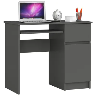 Produktbild von Computertisch PIKSEL PK Grafitgrau Rechts Ergonomisches und Praktisches Schreibtisch für Kleine Räume