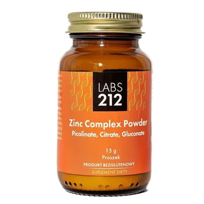 Produktbild von Labs212 Zinc Complex Powder Picolinate, Citrate, Gluconate 15g BI6347
