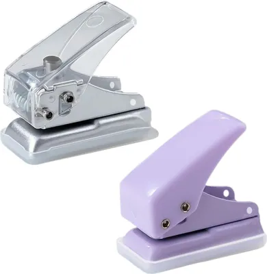 Produktbild von Mini-Papierlocher - Handheld - 2 Stück - Zufällige Farbe - Metall