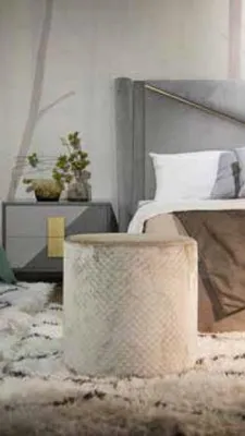Image de Pouf pouf salon designer pouf coussin banquette pouf pied ottomane-