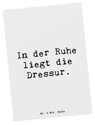 Produktbild von Mr. & Mrs. Panda Postkarte Spruch Reitlehrerin Ruhe - Weiß - Geschenk, Ansichtskarten, Reitunterricht, Postkarten, bildkarte, Beruf, Fotokarte, kreative Geschenke, Lehrer