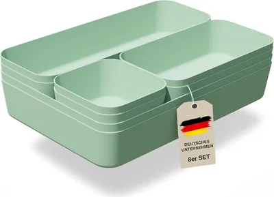 Produktbild von VMbathrooms Schubladen Organizer Set für jeden Bedarf | Praktische Schreibtisch Sortierboxen | Schubladentrenner – Ihr idealer Ordnungshelfer