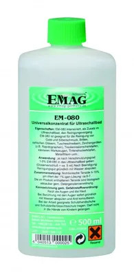 Obrázek produktu pro Univerzální koncentrát EM-80 pro ultrazvukové čističky EMMI, objem 500 ml