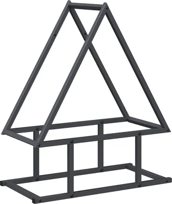 Produktbild von vidaXL Brennholzregal Anthrazit 50x25x60 cm Kaltgewalzter Stahl