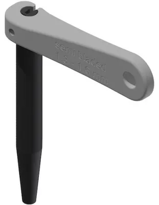 Zdjęcie produktu dla Narzędzie DT Swiss do mocowania szprych, półokrągłe, 1-3-1, 6 mm, srebrne - precyzyjne wykonanie...