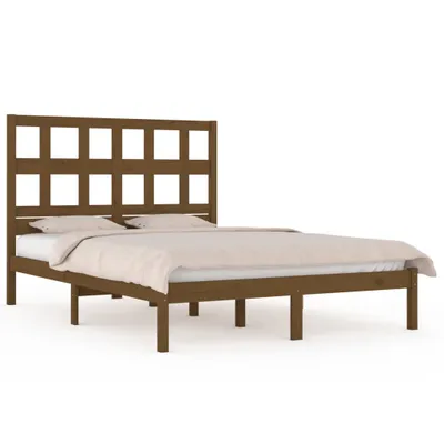 Obrázok produktu pre Posteľný rám medovo-hnedý borovicový masív 200x200 cm
