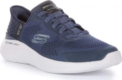 Produktbild von Skechers Slips Bounder 2.0Emerged Herren Vegane Masche Schlupf Auf Turnschuhe Mar e – undefined / Marine