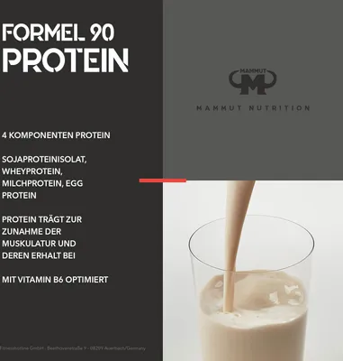 Produktbild von Mammut Nutrition - Formel 90 Protein - 3000 g Dose, 1 x 3000 g Dose, Geschmack: Cookies
