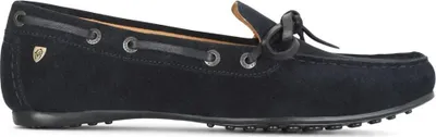 Produktbild von Moretta - Damen Mokassins "Sofia", Wildleder ER1444 (38 EU) (Marineblau)