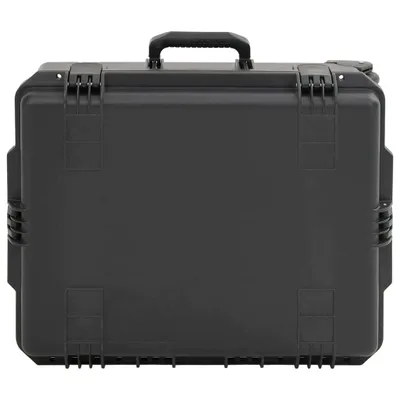 Produktbild von vidaXL Koffer für Flugreise Tragbar Schwarz 62,5x50x28,5 cm PP