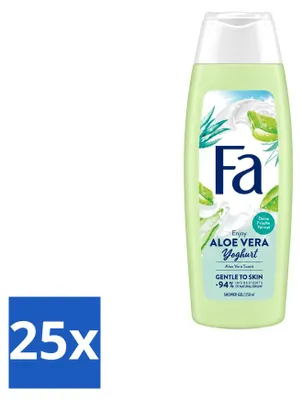 Produktbild von 25 x Fa Douchegel Yoghurt & Aloe Vera - 250 ml - Vorteilspackung - 25 Stücke